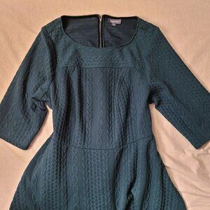 Green 3/4 Sleeve Dress